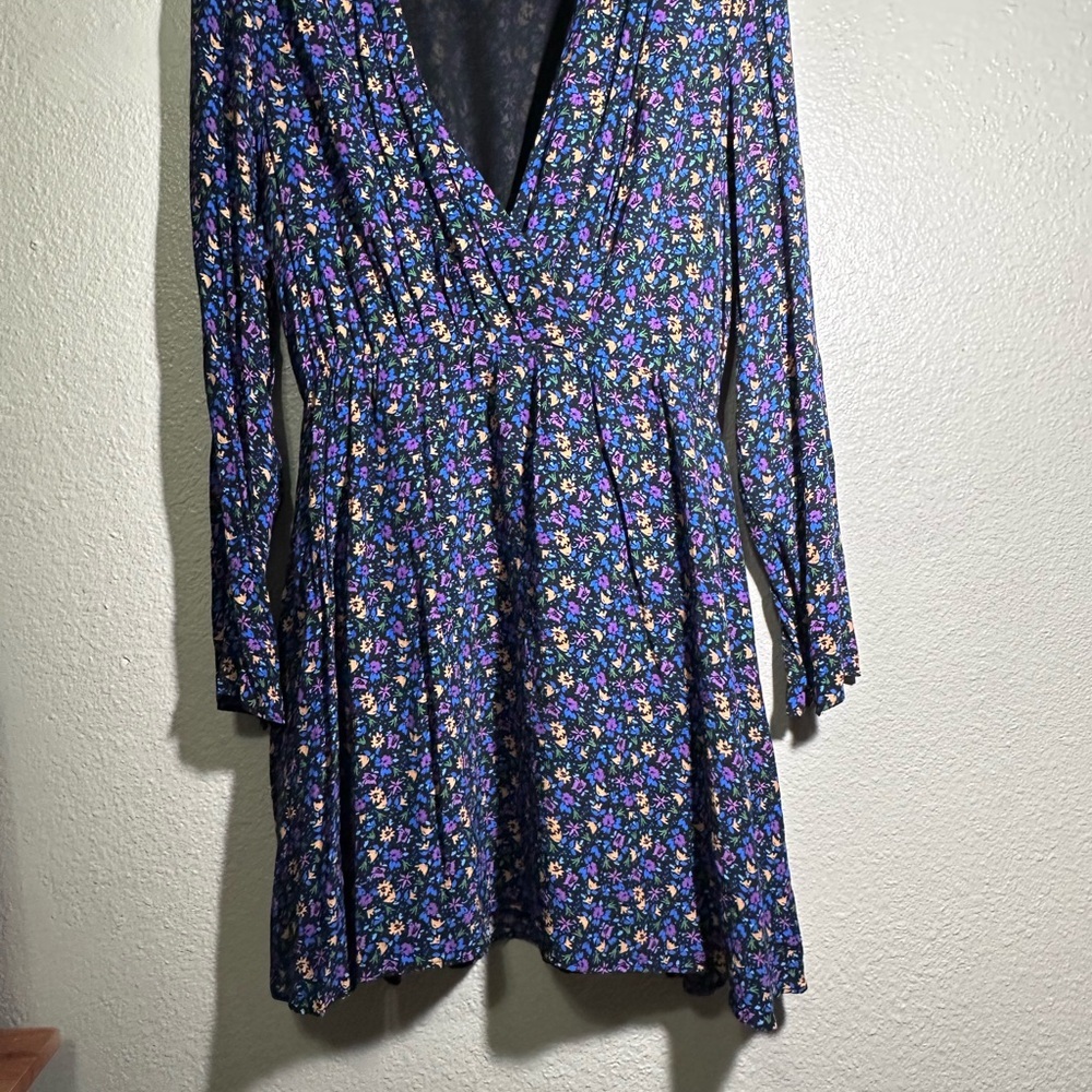 ZARA Shoulder ZARA BLUE FLORAL PRINTED Floral Print - Picture 12 of 15